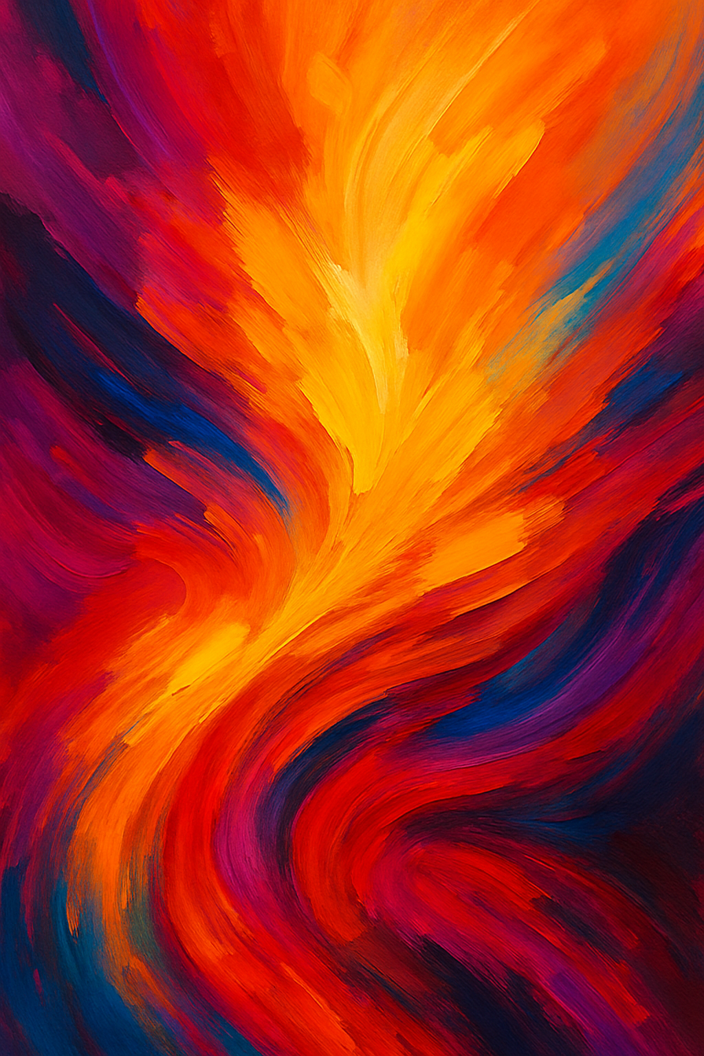 Flameflow — Vibrant Abstract Gallery Canvas