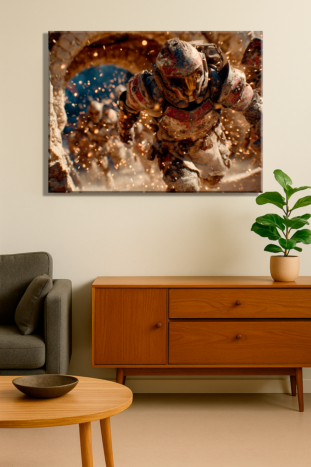 Siege Protocol – Sci-Fi Battle Canvas Art