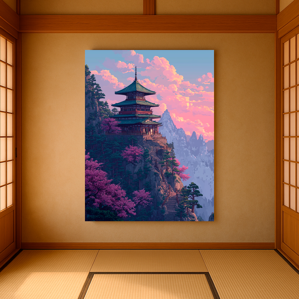"Temple of Stillness" — Fantasy Pagoda Mountain