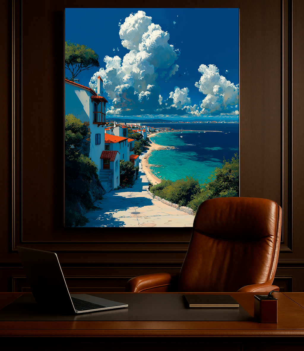 "Path to the Azure Bay" — Mediterranean Coastline