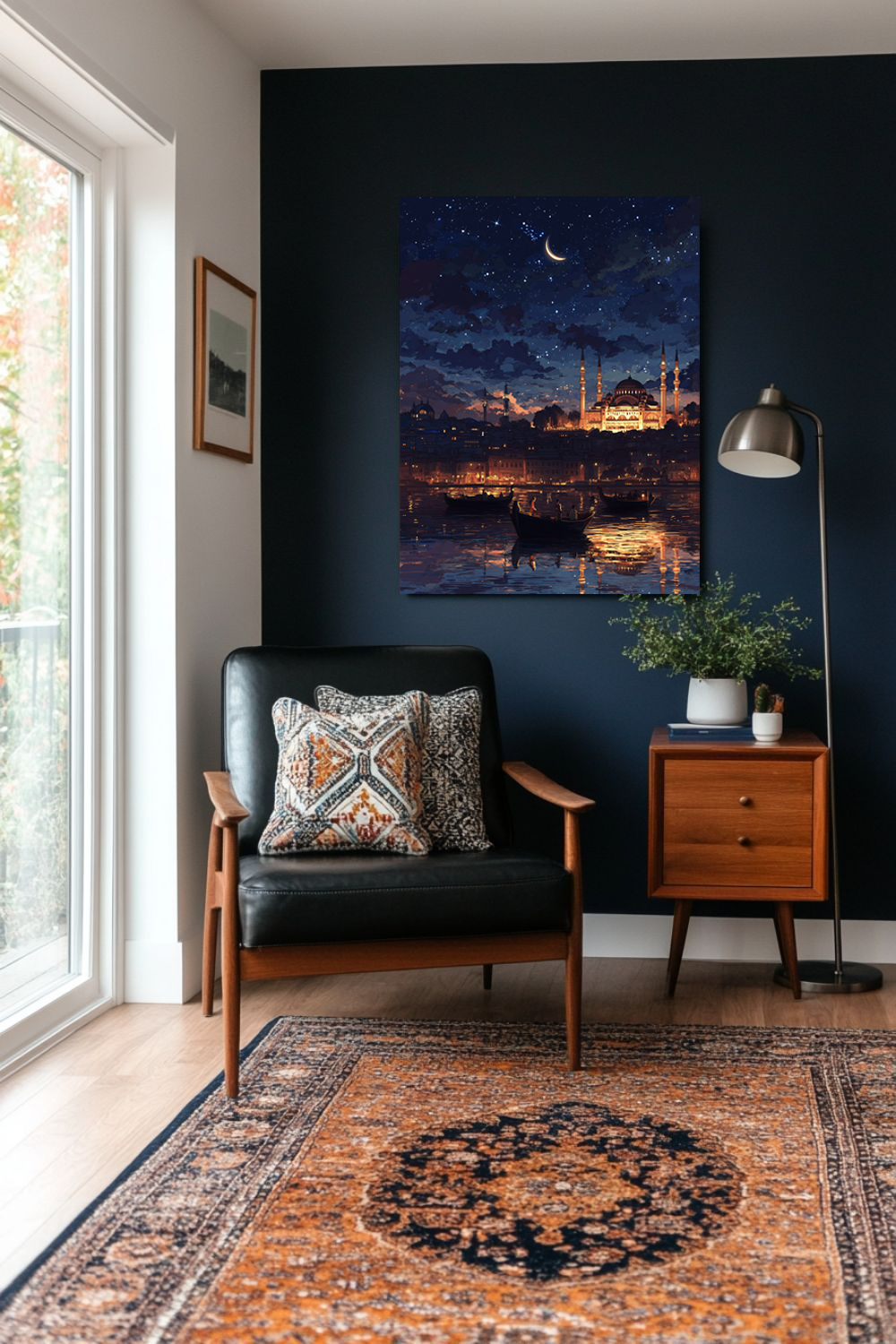 Moonlit Istanbul – City of Minarets Wall Art