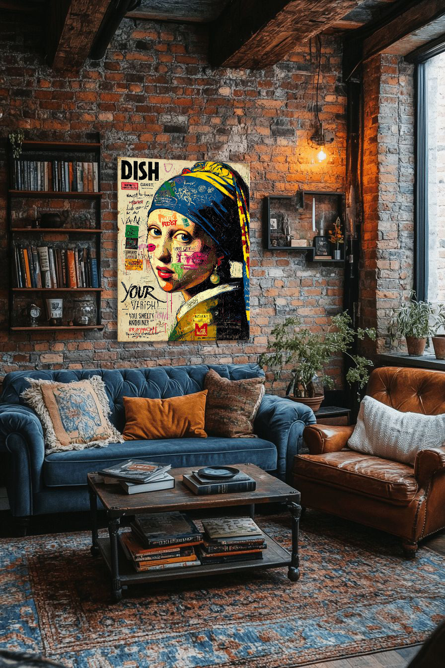 Rebel Muse – Graffiti Girl Canvas Art