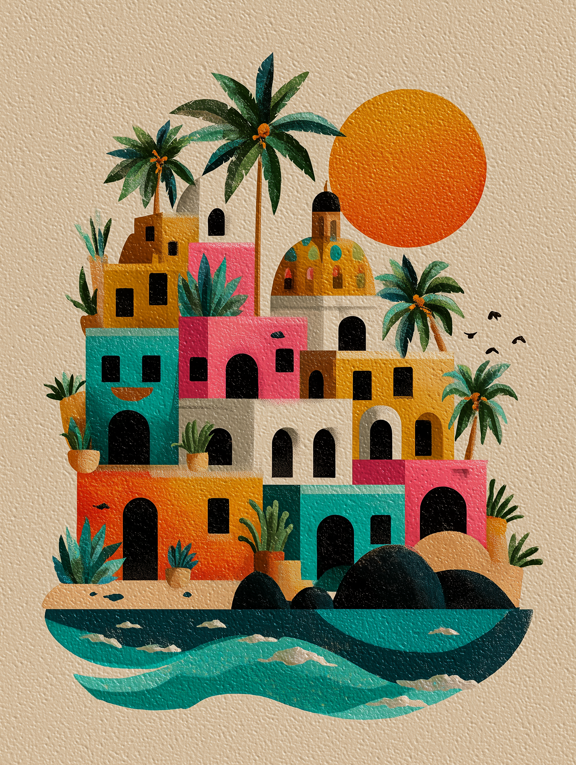 “Sunset Coast” — Mediterranean Village