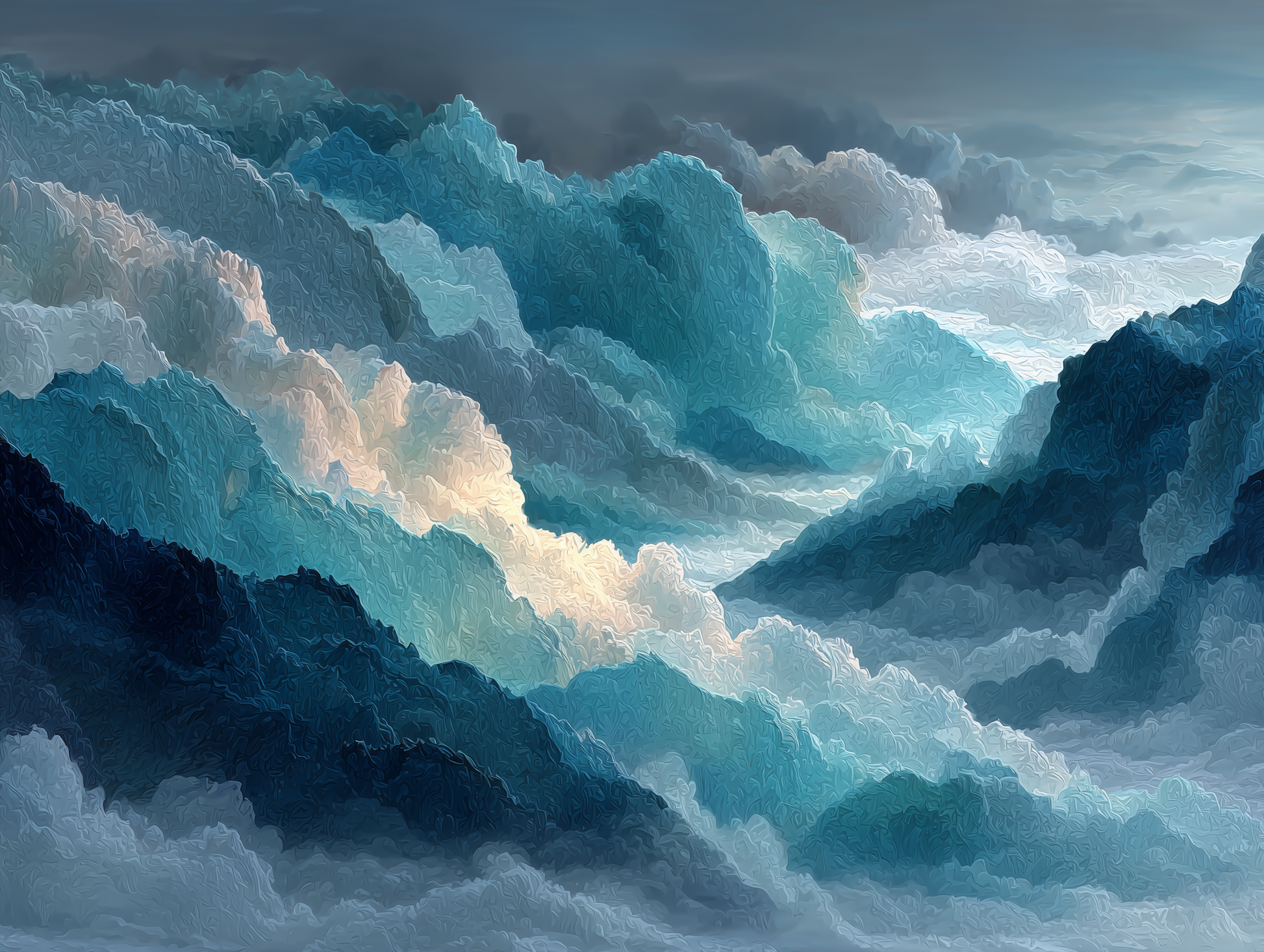 Cloud Ocean – Abstract Sky Landscape