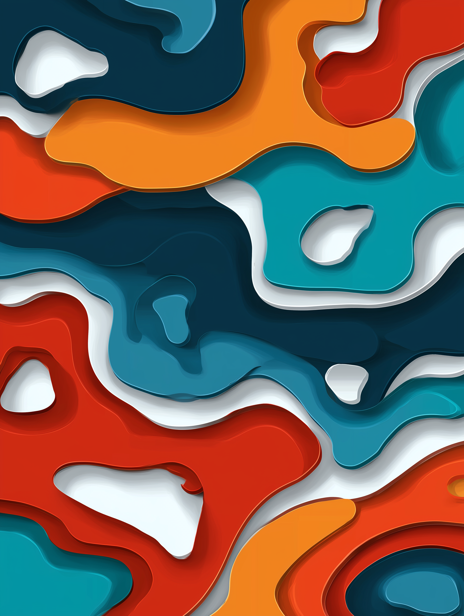 "Layered Pulse" — Abstract Topographic