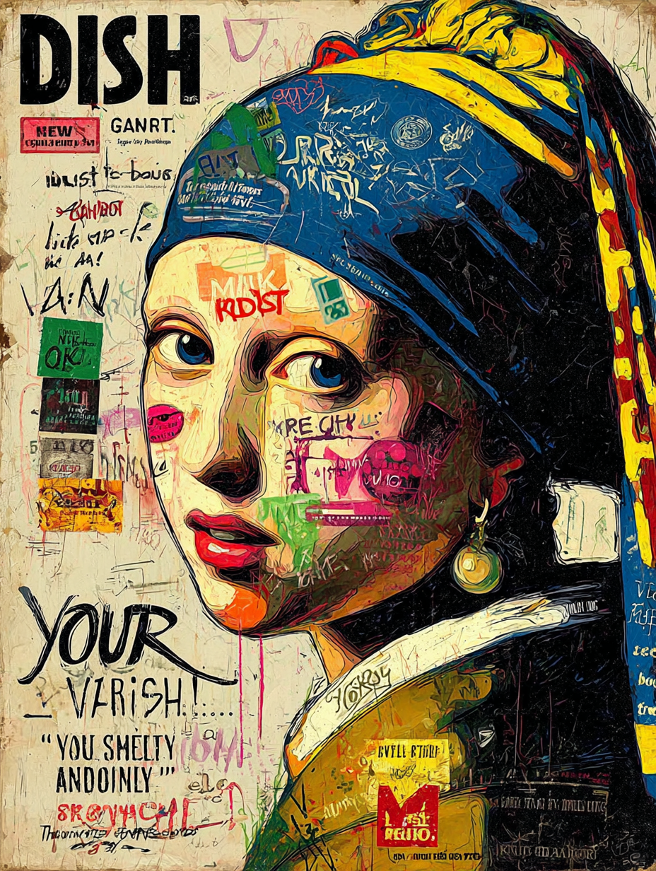 Rebel Muse – Graffiti Girl Canvas Art